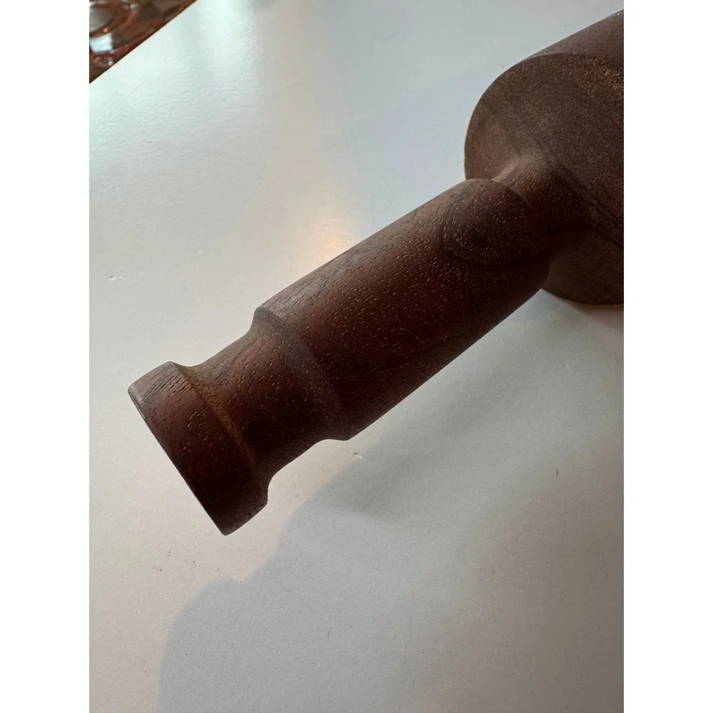 VTG Solid Hardwood Rolling‎ Pin One Piece Heavy Artisan Turned Wood Baker Tool